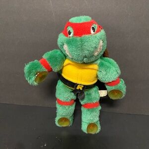 Teenage Mutant Ninja Turtles Raphael Plush with Suction Cups - Green/Red 1981